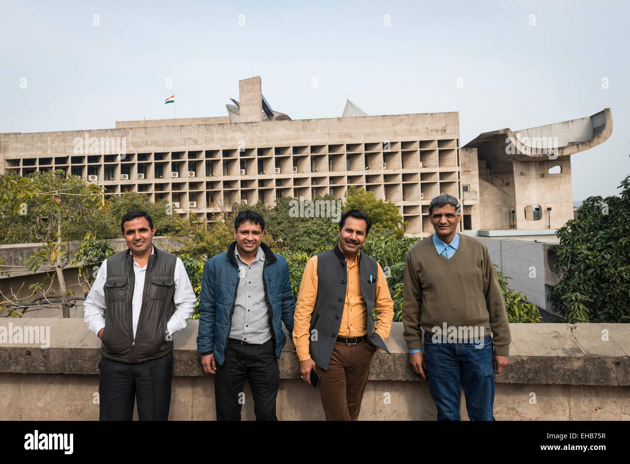 La Vidhan Sabha ou assemblée législative conçue par Le Corbusier à Chandigarh, Inde Banque D'Images