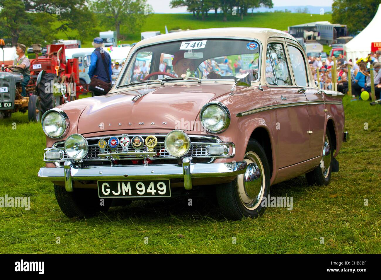 Hillman Minx voiture classique. Skelton Show Cumbria, Angleterre, Royaume-Uni. Banque D'Images