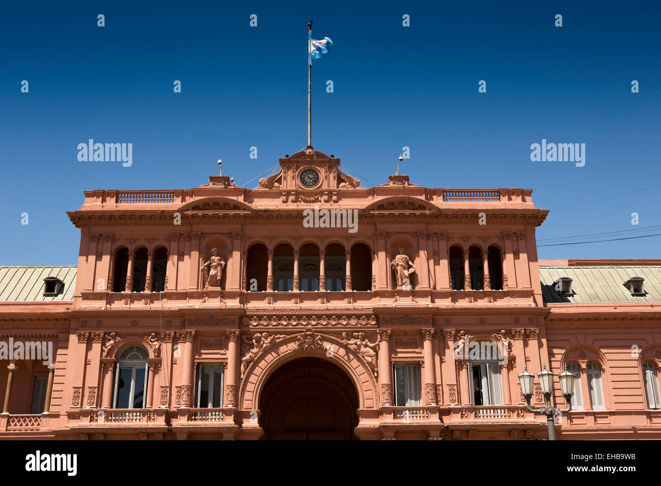 L'ARGENTINE, Buenos Aires, Plaza de Mayo, la Casa Rosada, la Maison Rose, siège du pouvoir exécutif du gouvernement argentin Banque D'Images