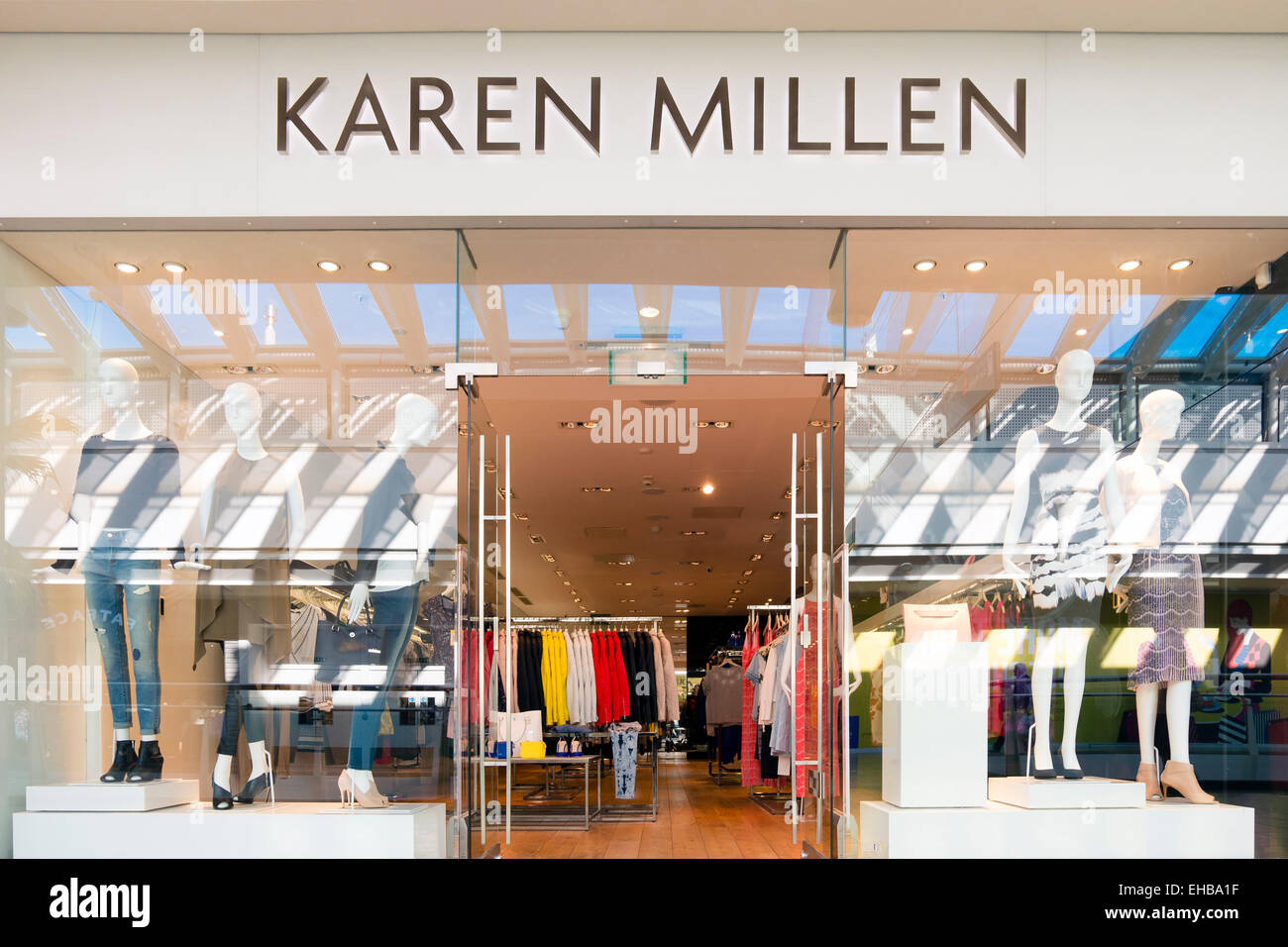 Karen Millen store Cribbs Causeway, près de Bristol, Royaume-Uni. Banque D'Images