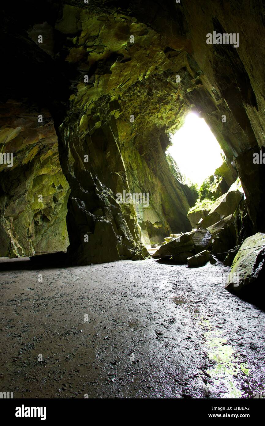 Carrière de cathédrale, Little Langdale, Parc National de Lake District, Cumbria, England, UK. Banque D'Images