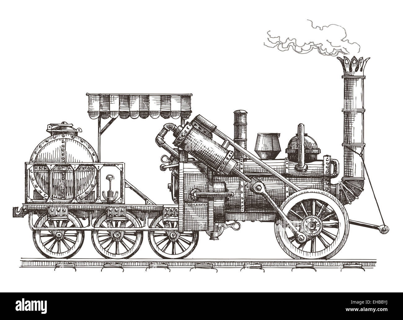 Modèle de conception de logo vector train locomotive à vapeur ou de transport. l'icône. Banque D'Images