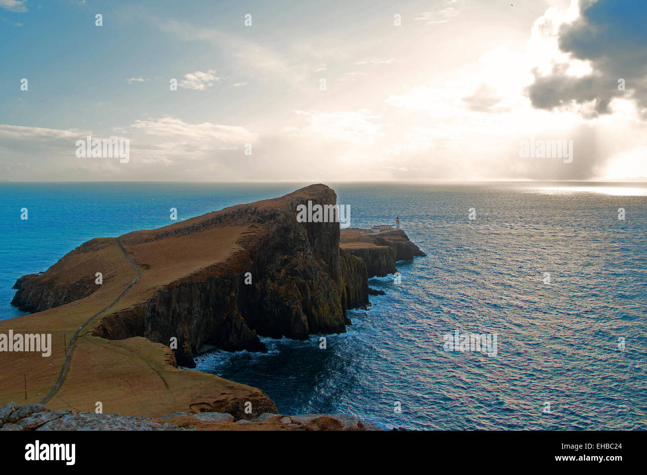 Neist Point Lighthouse, île de Skye Banque D'Images