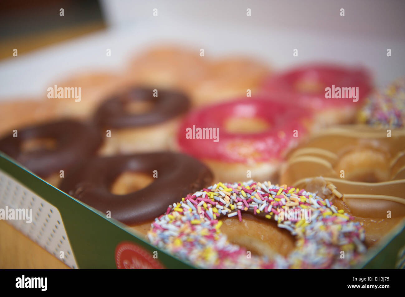 Krispy Kreme fort traite les desserts Banque D'Images