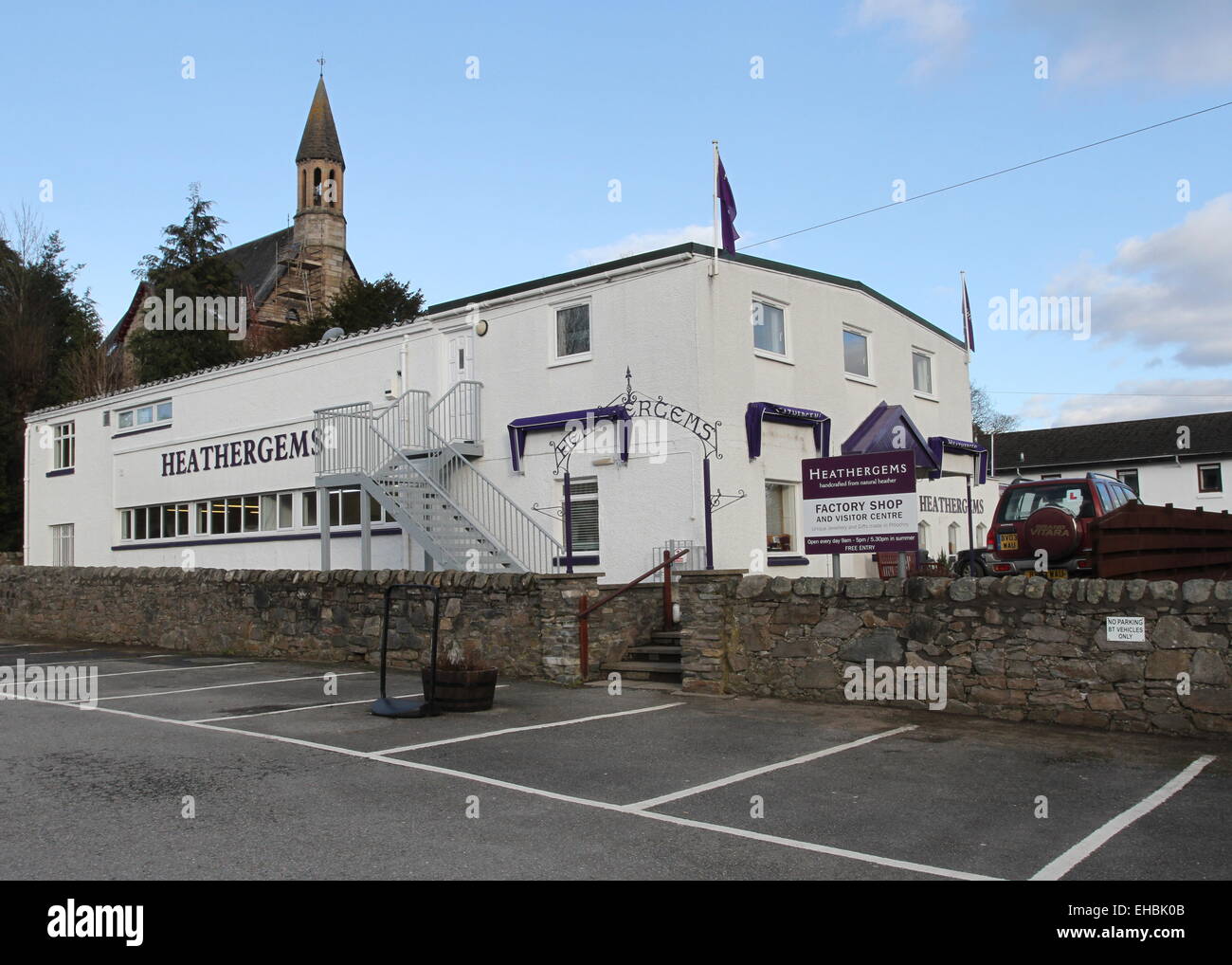 L'extérieur de l'heathergems pitlochry scotland mars 2015 Banque D'Images