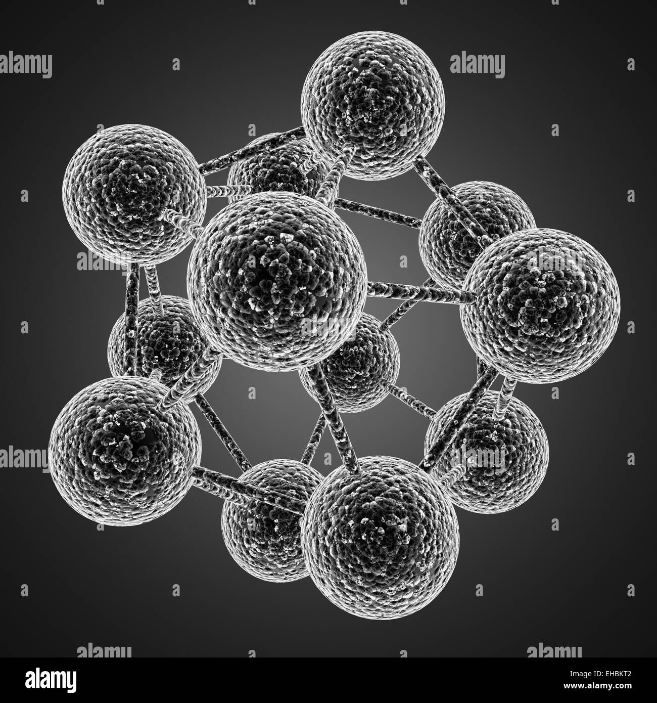 4 Images 1 Mot Microscope Atome Atome Banque d'images noir et blanc - Alamy
