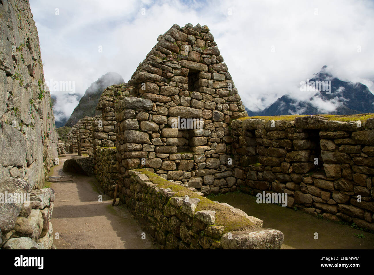 Machu Picchu, Cusco Région, province d'Urubamba, Machu Picchu, Pérou District Banque D'Images