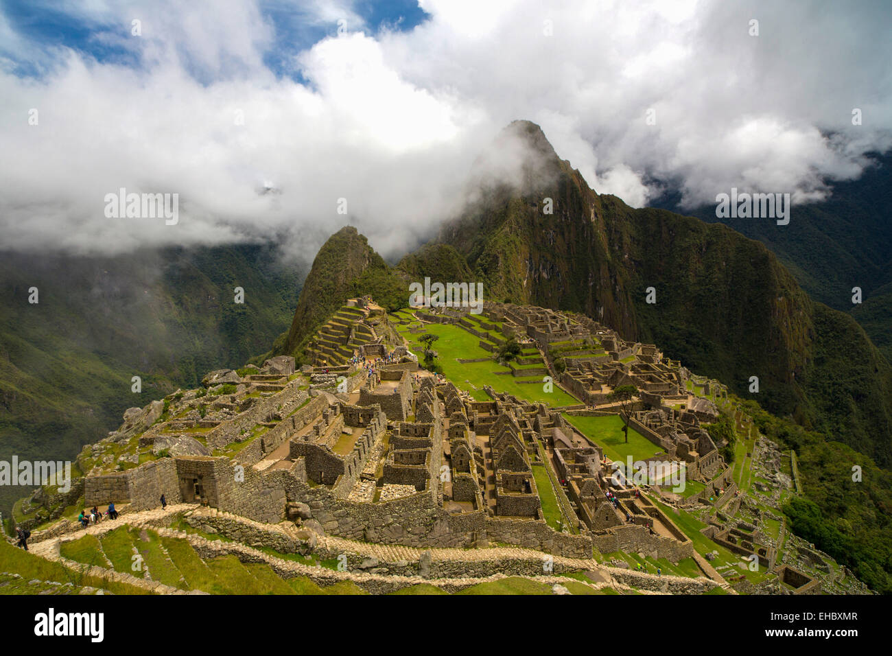 Machu Picchu, Cusco Région, province d'Urubamba, Machu Picchu, Pérou District Banque D'Images