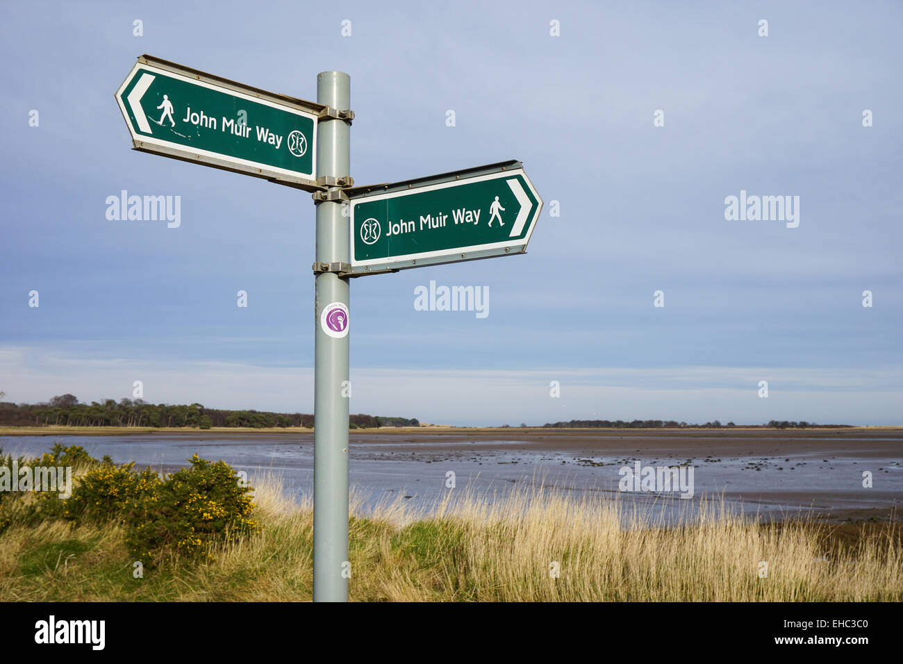 John Muir façon chante, Belhaven Bay, Dunbar Banque D'Images