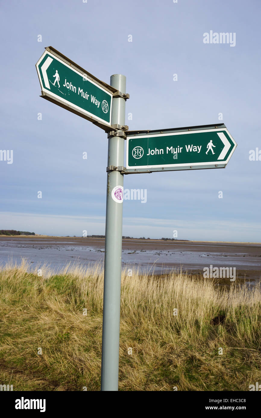 John Muir façon chante, Belhaven Bay, Dunbar Banque D'Images
