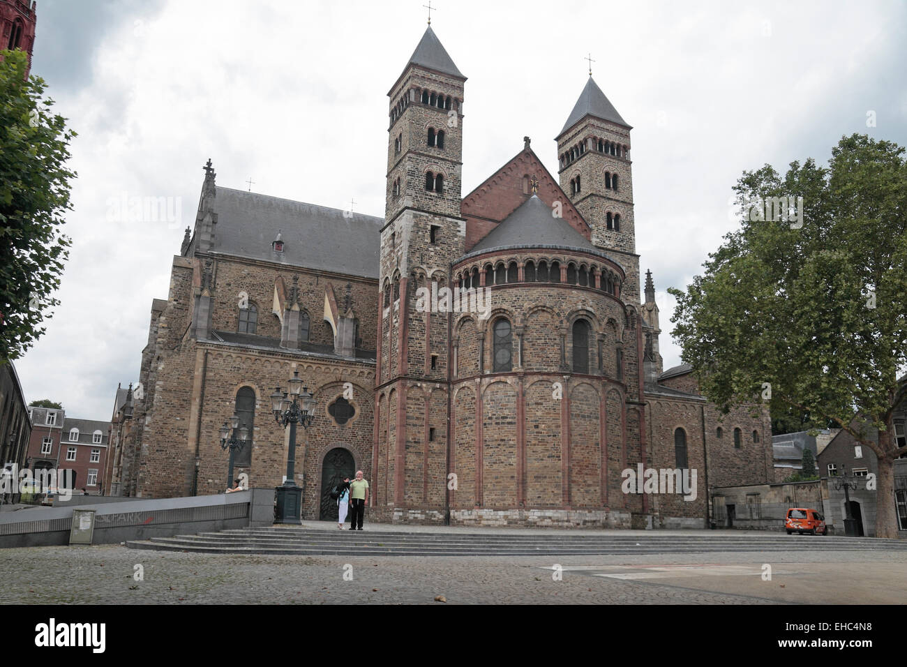 La Basilique de Saint Servatius, Square Vrijthof, Maastricht, Limbourg, Pays-Bas. Banque D'Images