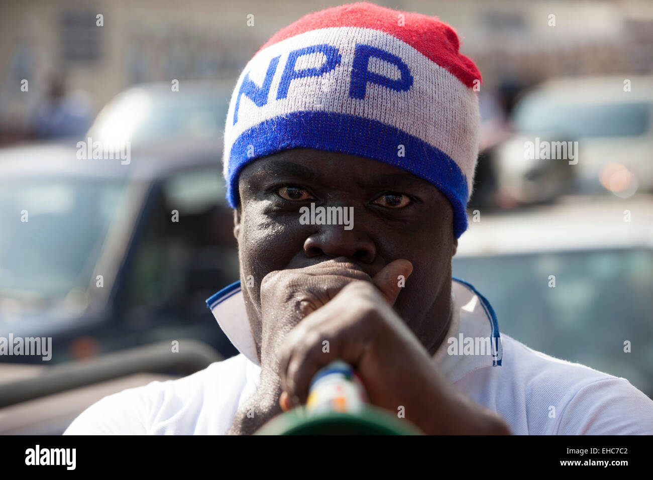 ACCRA, GHANA, 5 décembre 2012 ; Élection des rallyes pour le parti politique des BNP à Accra Banque D'Images
