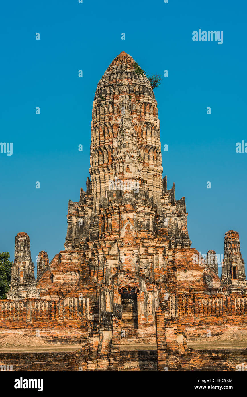 Temple Wat Chai Watthanaram Ayutthaya Bangkok Thaïlande Banque D'Images