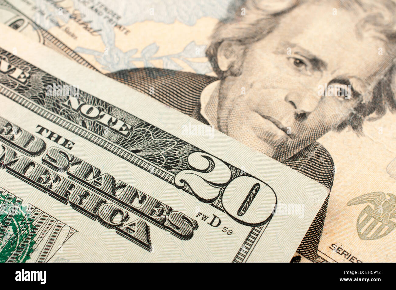 20 dollars US Banque D'Images