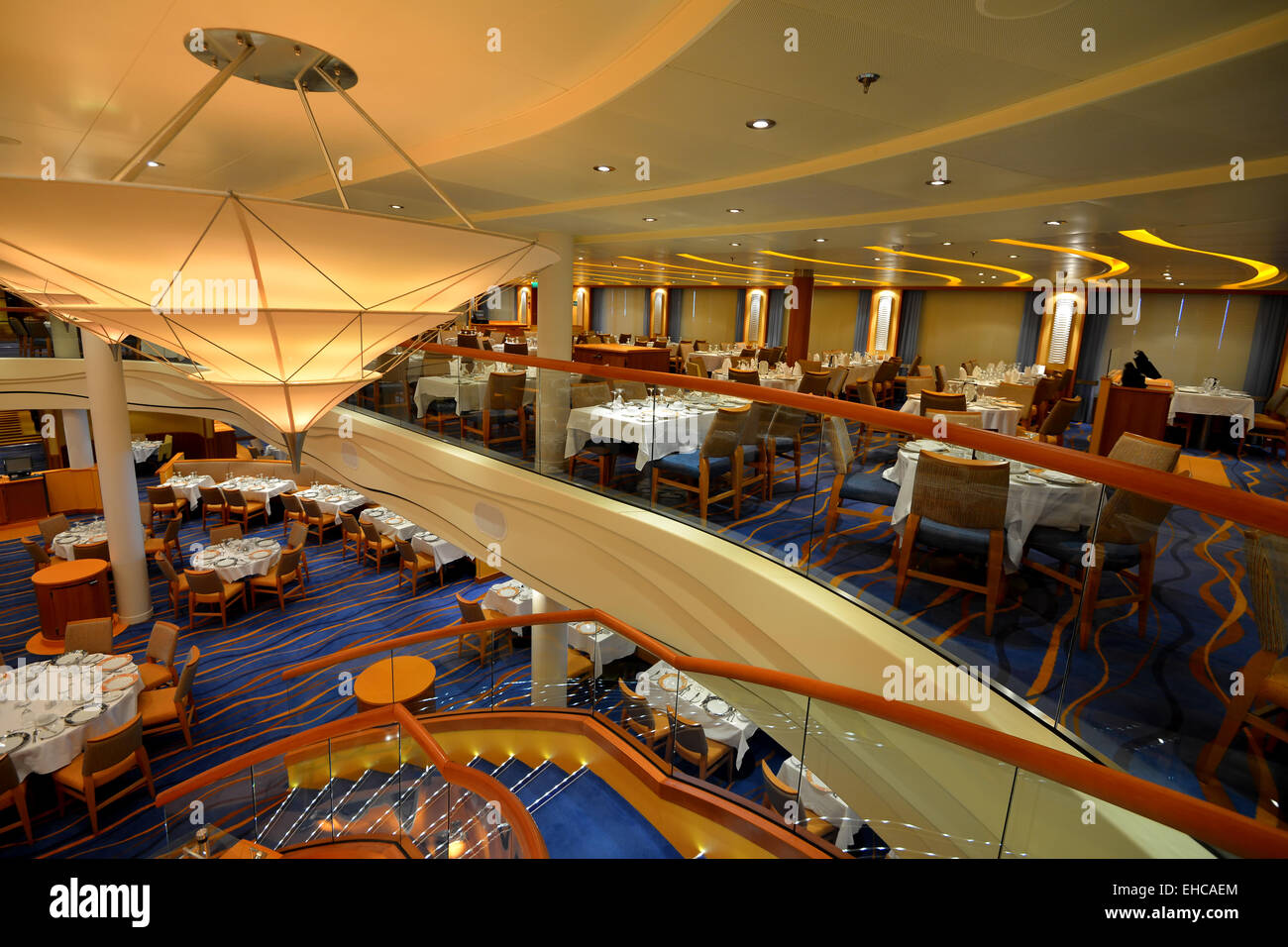 Bateau de croisière repas Banque D'Images