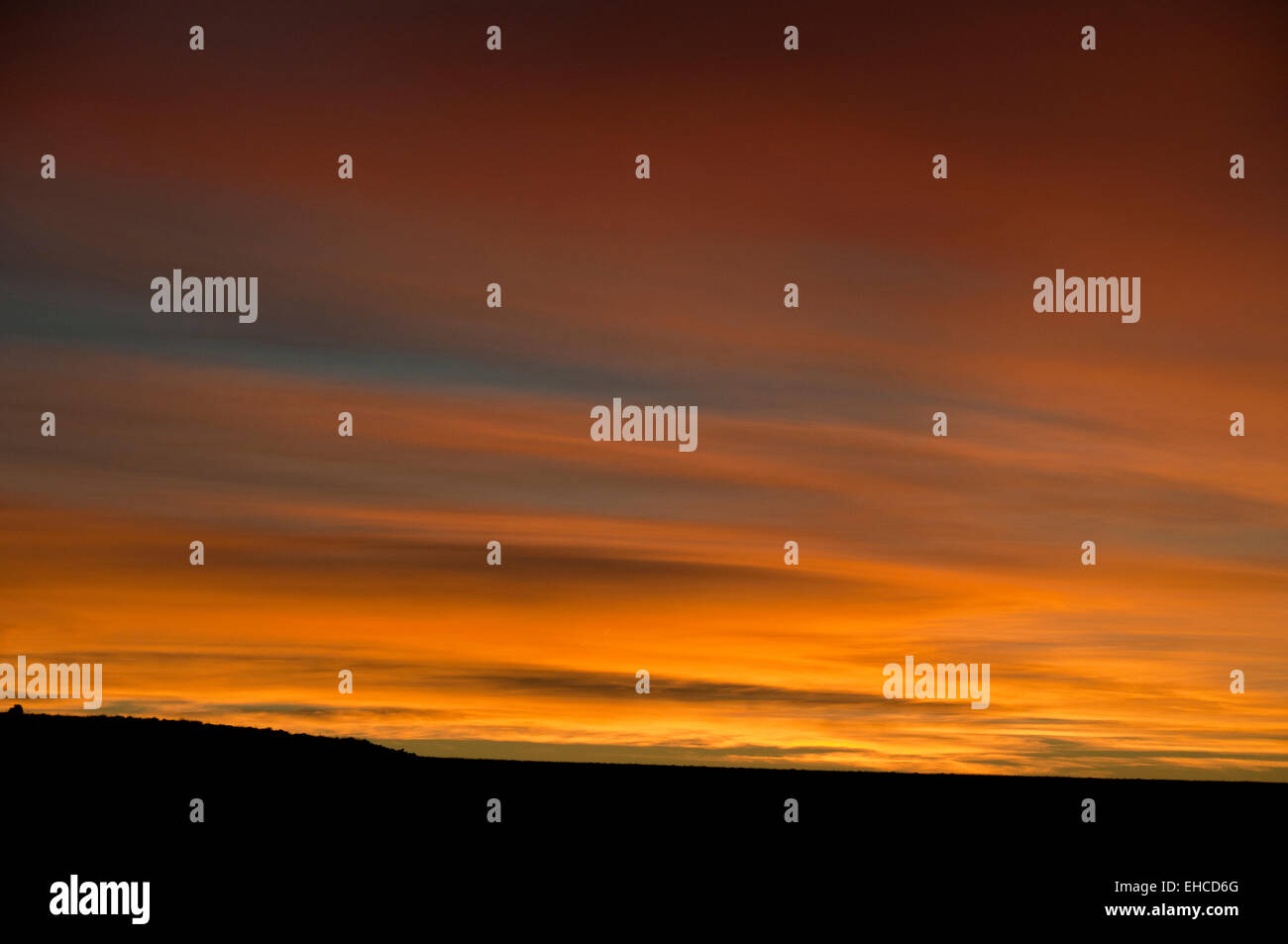 L'aube sur l'Owyhee Plateau dans Valley Comté dans SW Florida Banque D'Images