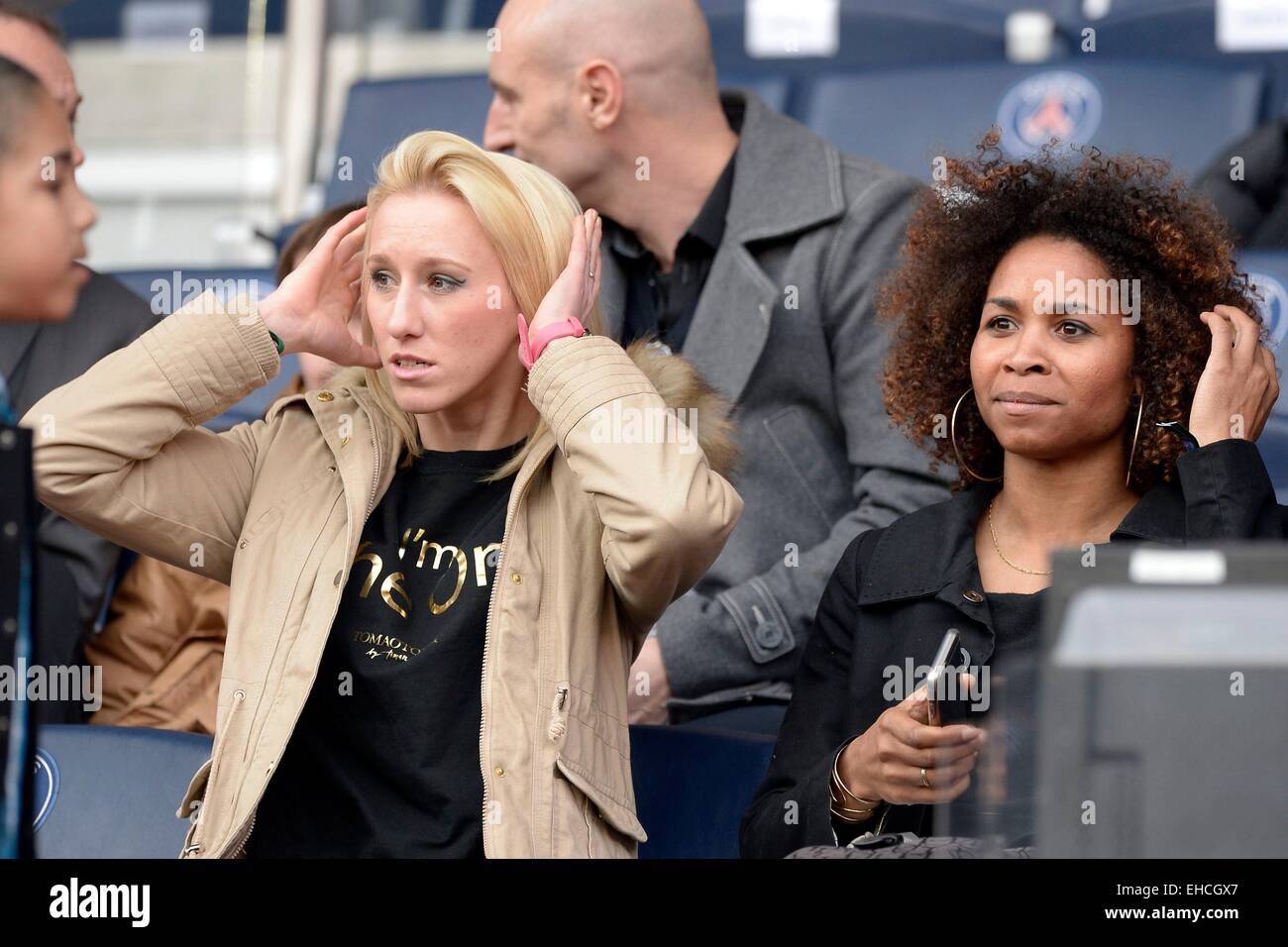 Katarzyna Kiedrzynek/Laura Georges - 07.03.2015 - PSG/Lens - 28ème journée de Ligue 1 .Photo : André Ferreira/Icon Sport. Banque D'Images