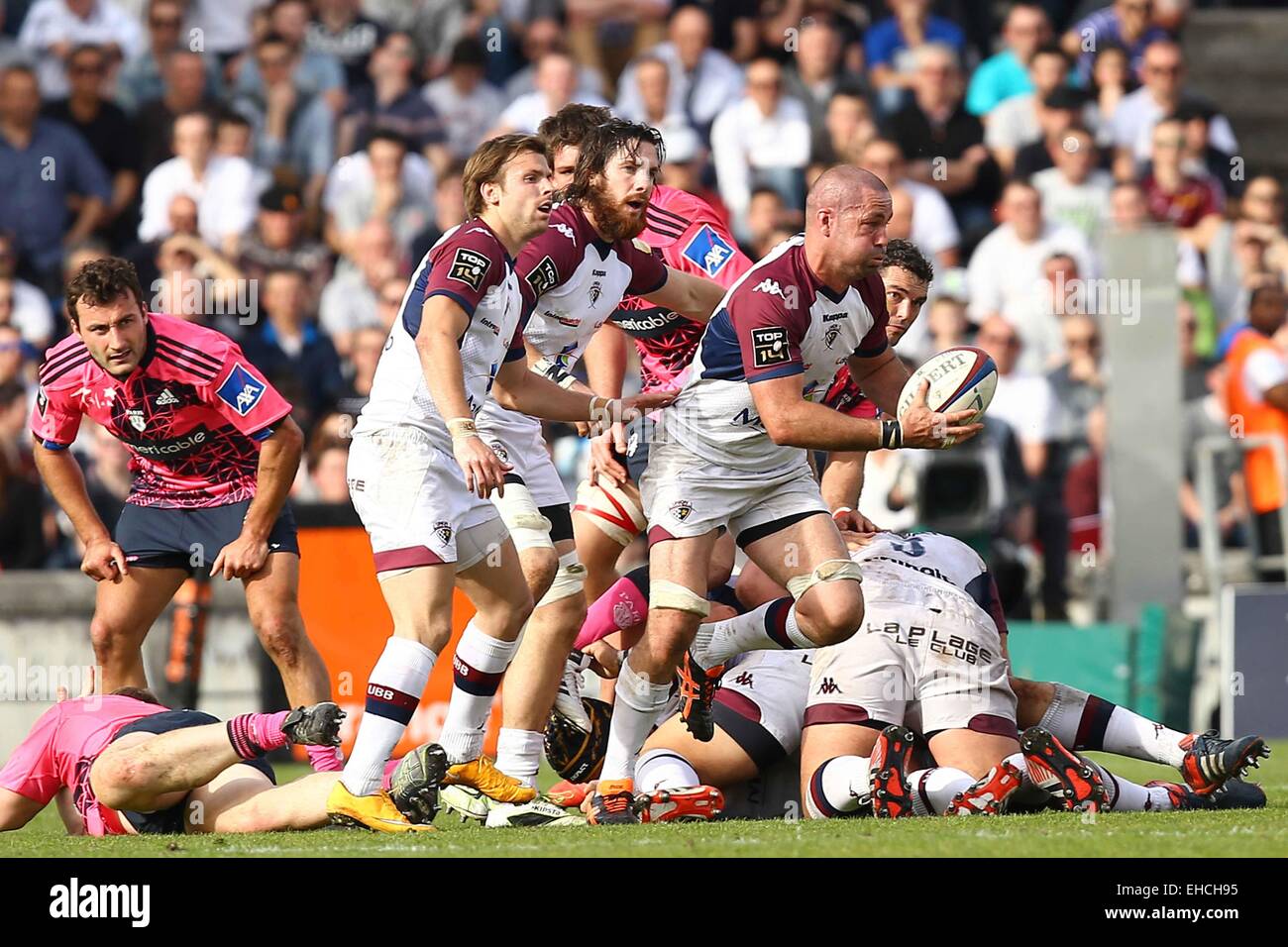 Matthew Clarkin - 07.03.2015 - Begles Bordeaux/Stade Francais - 19eme journée de Top 14.Photo : Manuel Blondeau/Icon Sport Banque D'Images