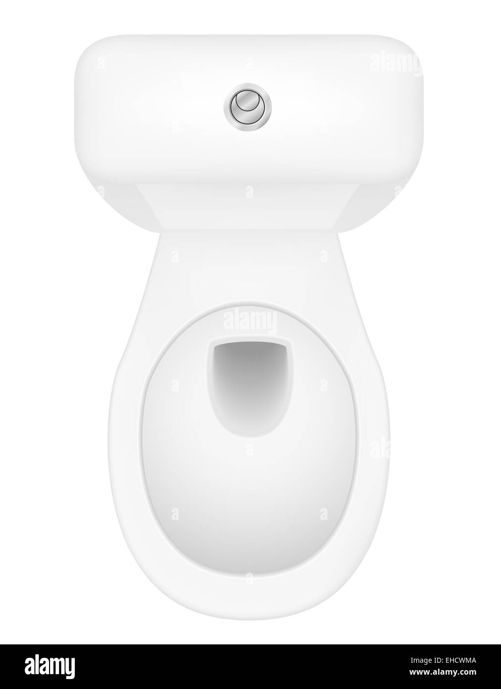 La cuvette des toilettes illustration isolé sur fond blanc Photo Stock