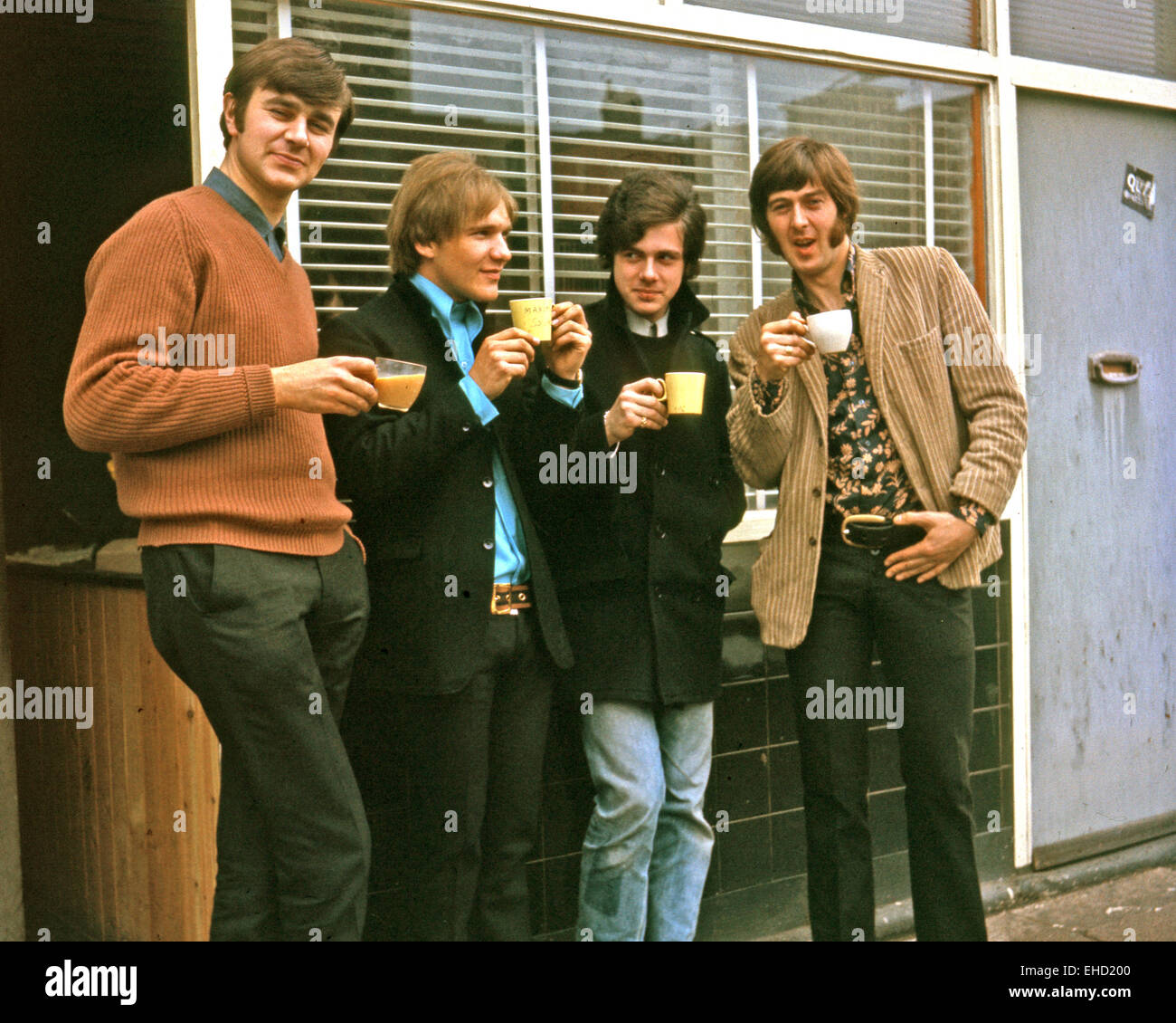SPENCER DAVIS GROUP en 1967 avec Pete York à partir de la gauche, Phil Sawyer, Eddie Hardin, Spencer Davis. Banque D'Images
