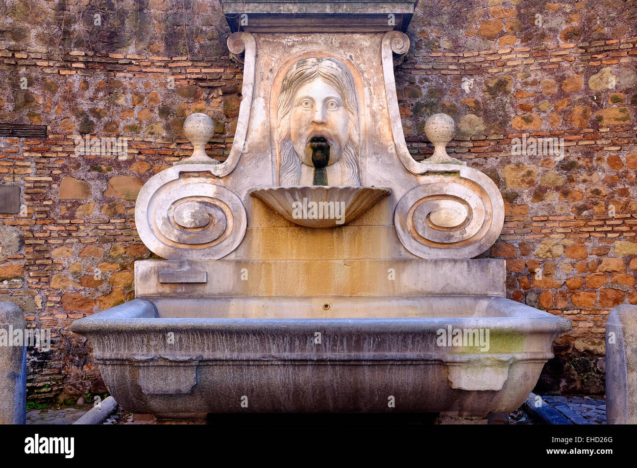 Fontana del Mascherone, Rome, Italie Banque D'Images