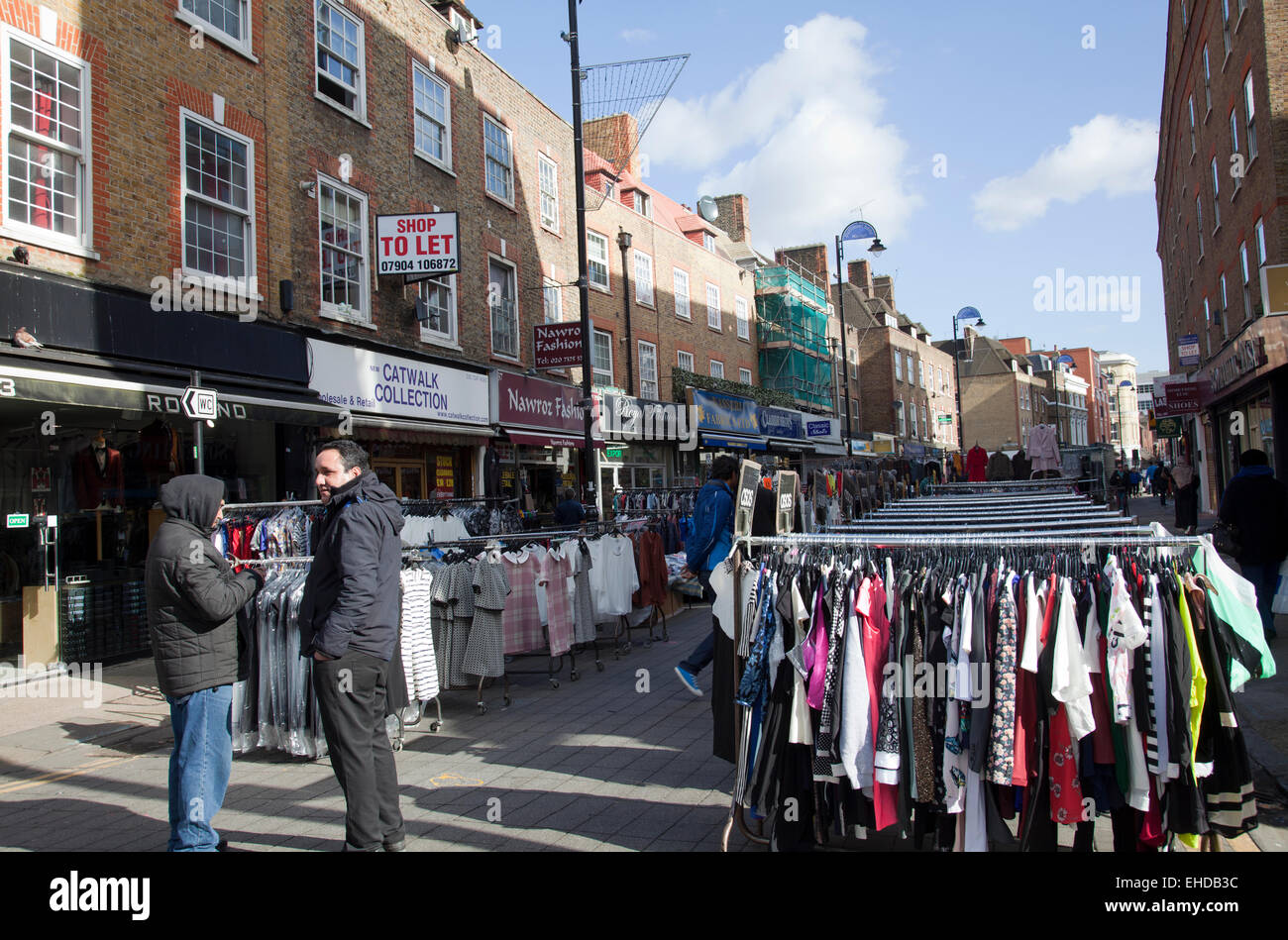 Le jupon Lane Market à Londres - Royaume-Uni Banque D'Images