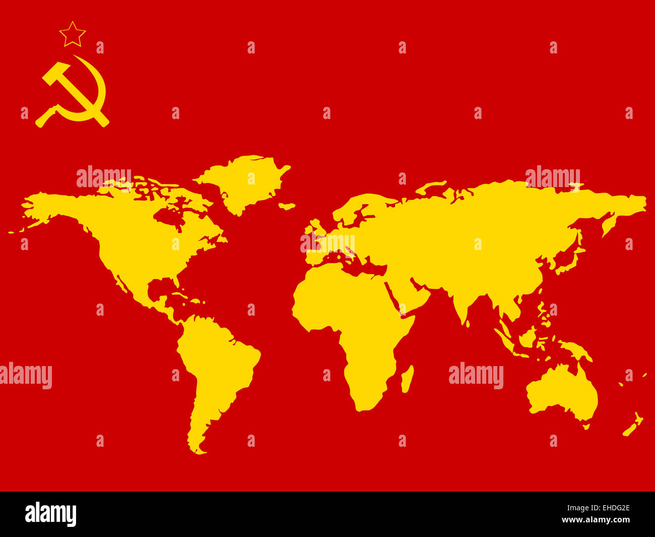 Carte du monde abstrait de la Russie Banque D'Images