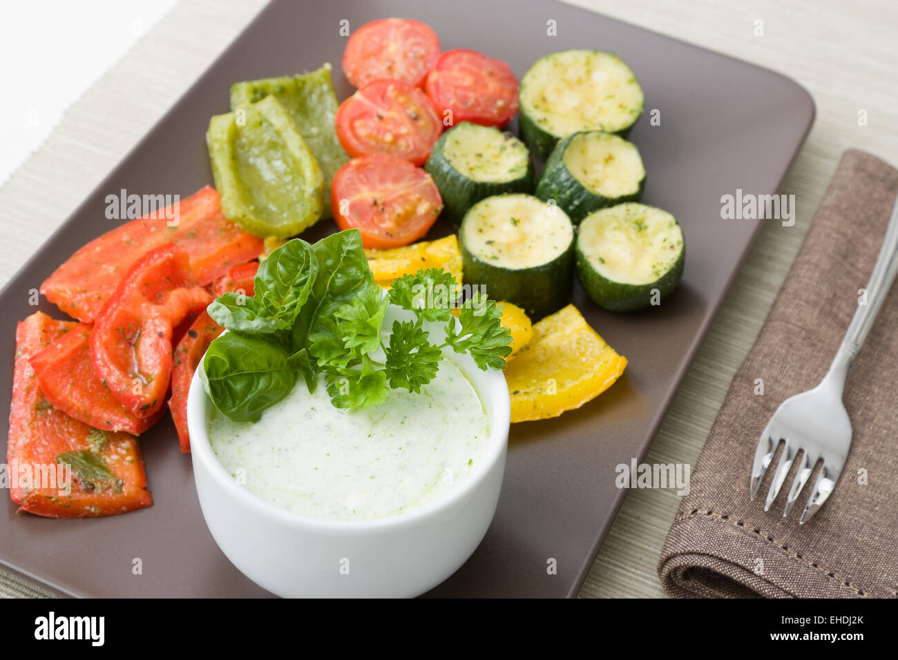 Gegrilletes Gemüse - légumes grillés Banque D'Images
