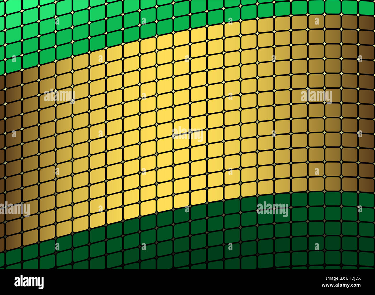 Cadre doré et vert Banque D'Images