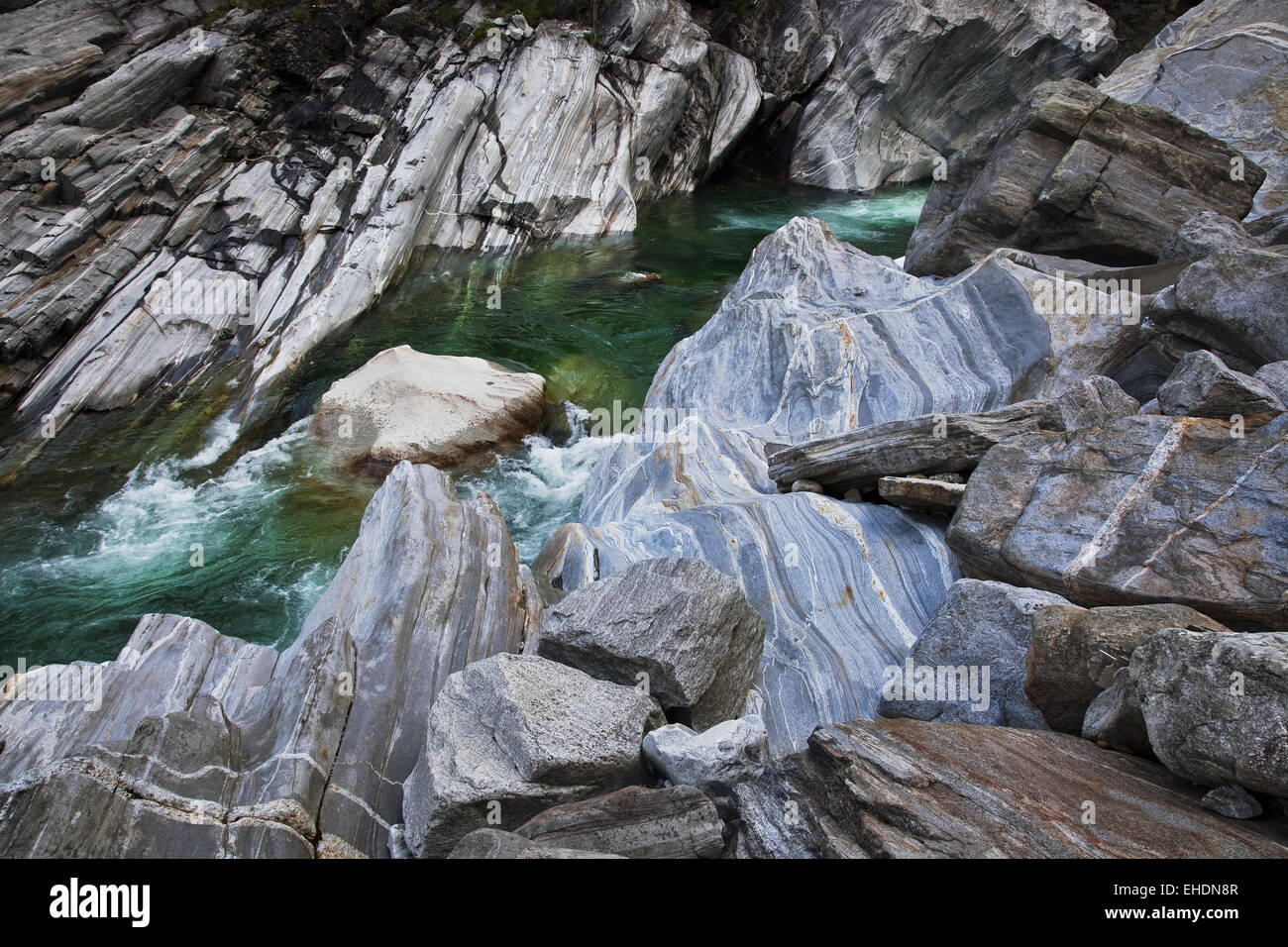 La vallée de Verzasca, Tessin, Suisse Banque D'Images