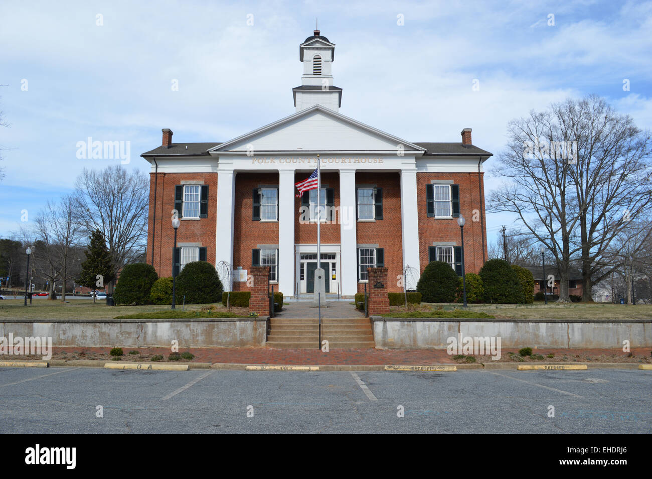 Le palais de justice du comté de Polk situé à Columbus, la Caroline du Nord. Banque D'Images