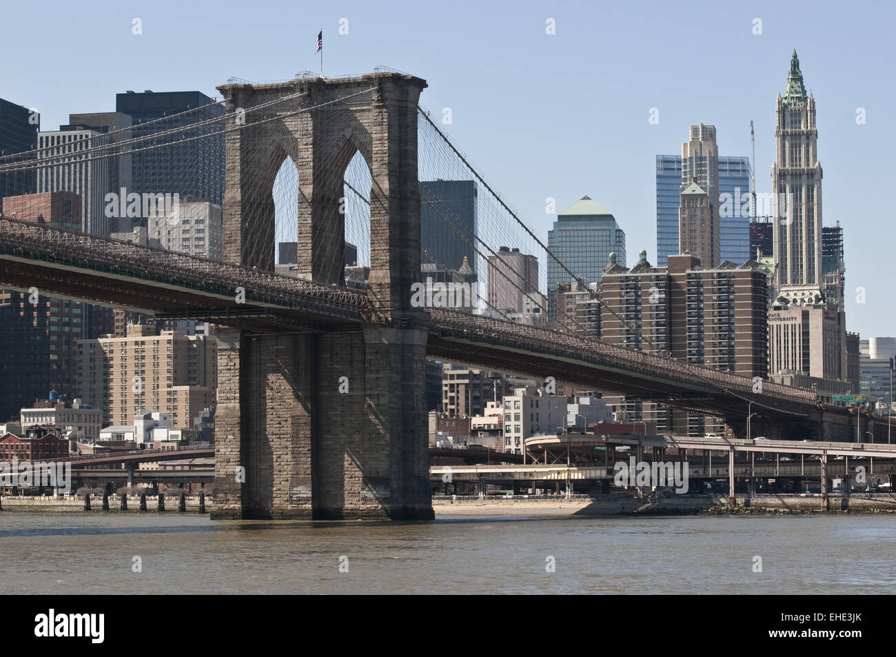 Pont de Brooklyn Banque D'Images