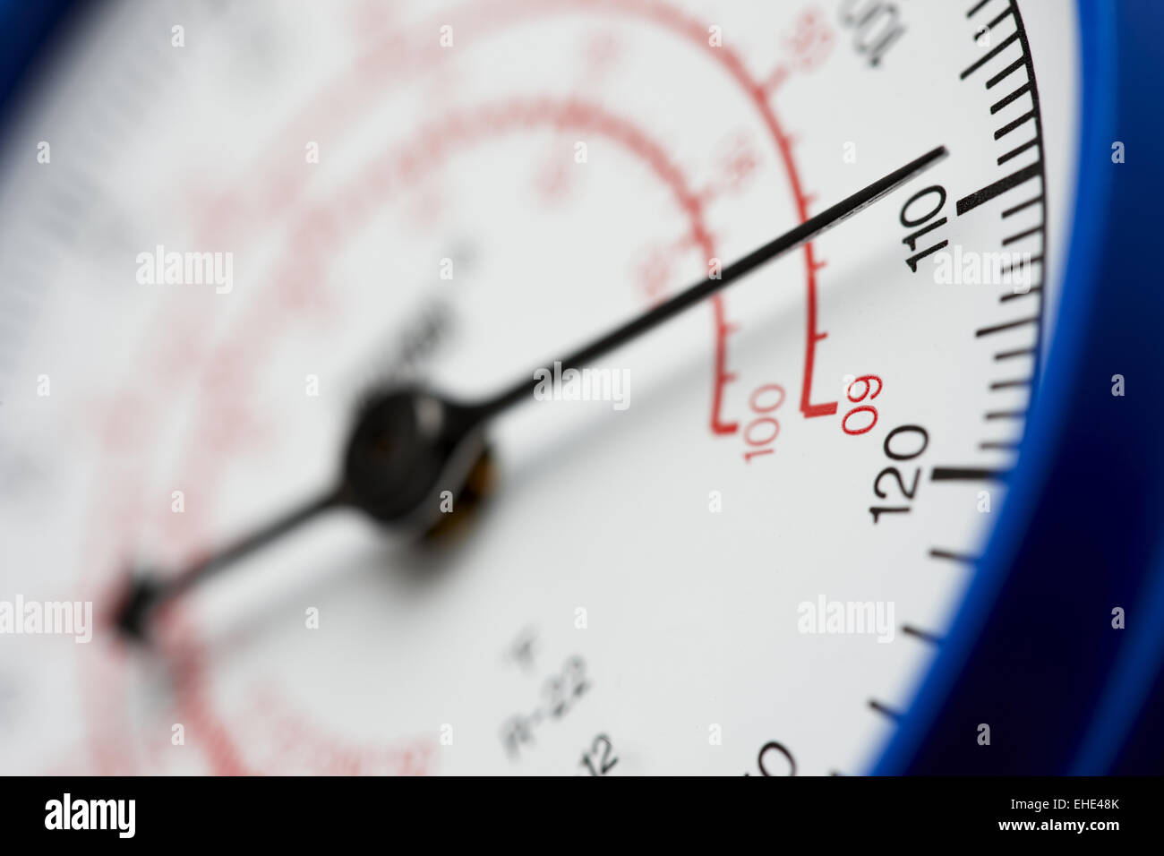 sous la pression Banque D'Images