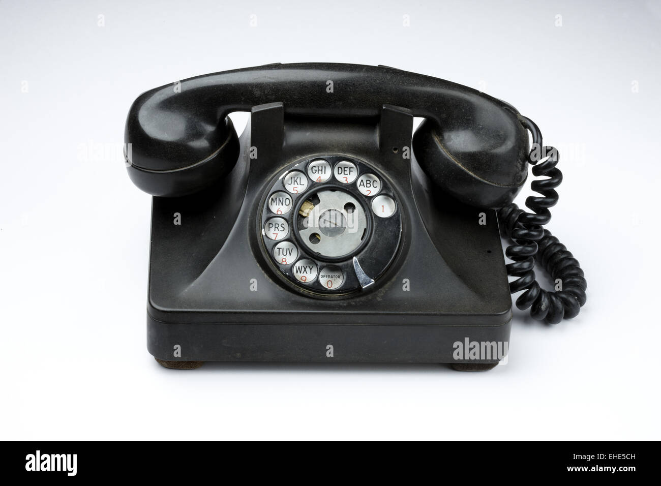Vieux téléphone à cadran Banque D'Images