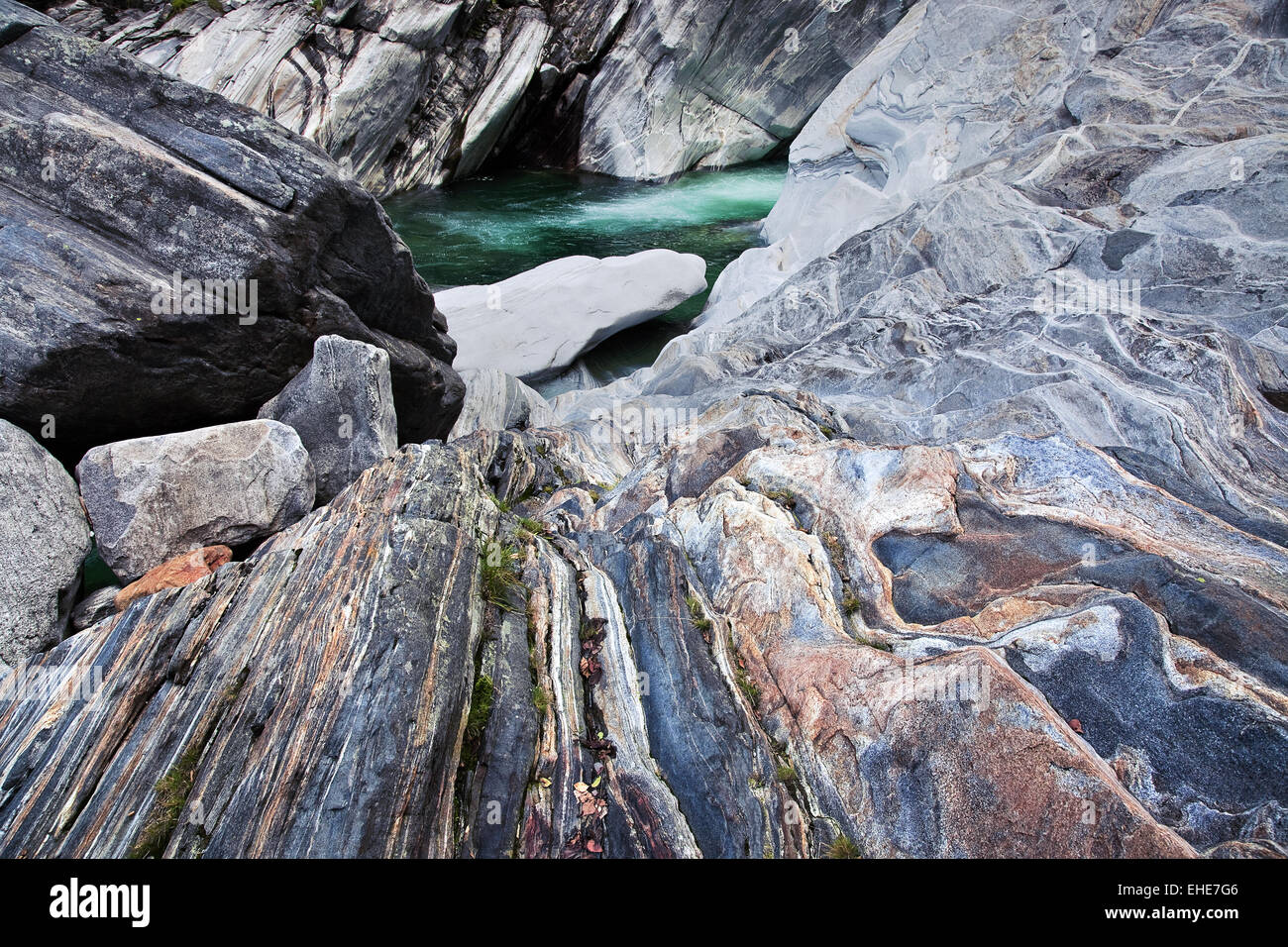 La vallée de Verzasca, Tessin, Suisse Banque D'Images