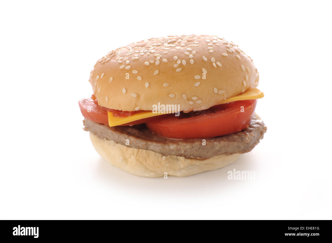 Hamburger au fromage Banque D'Images