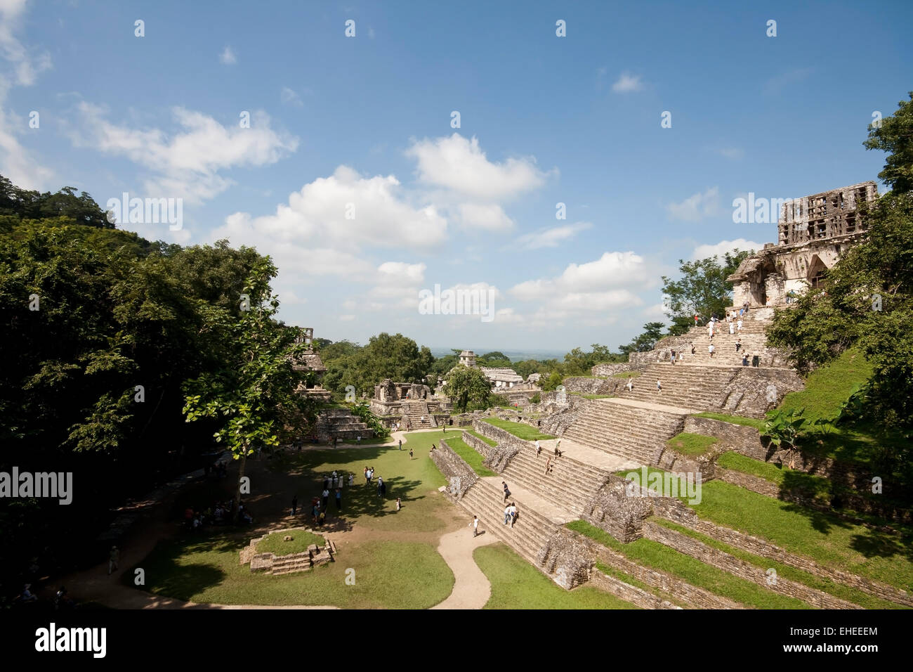 Ruines Maya Palenque Banque D'Images