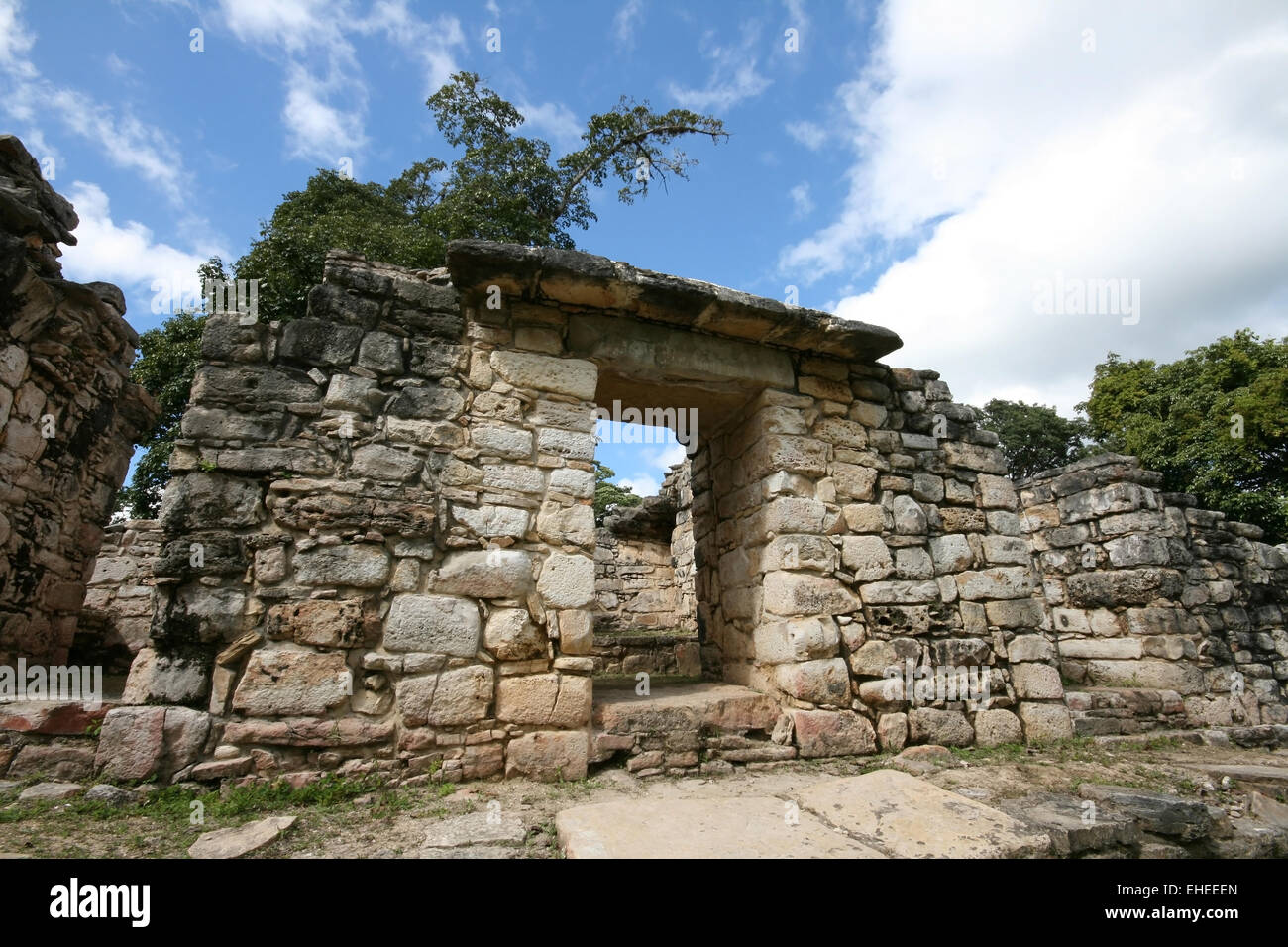 Ruines maya Banque D'Images