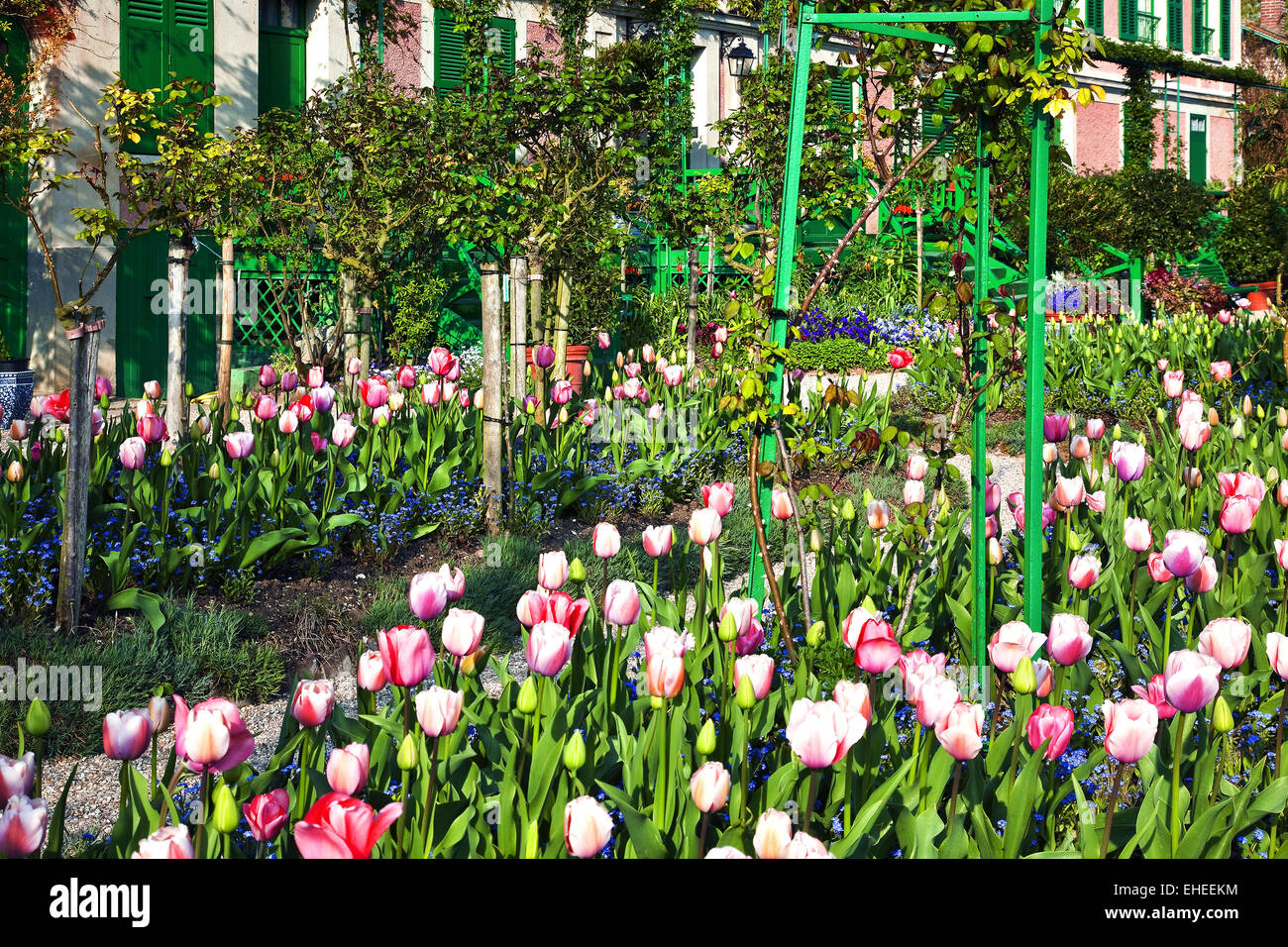 Maison et jardin de Claude Monet, France Banque D'Images