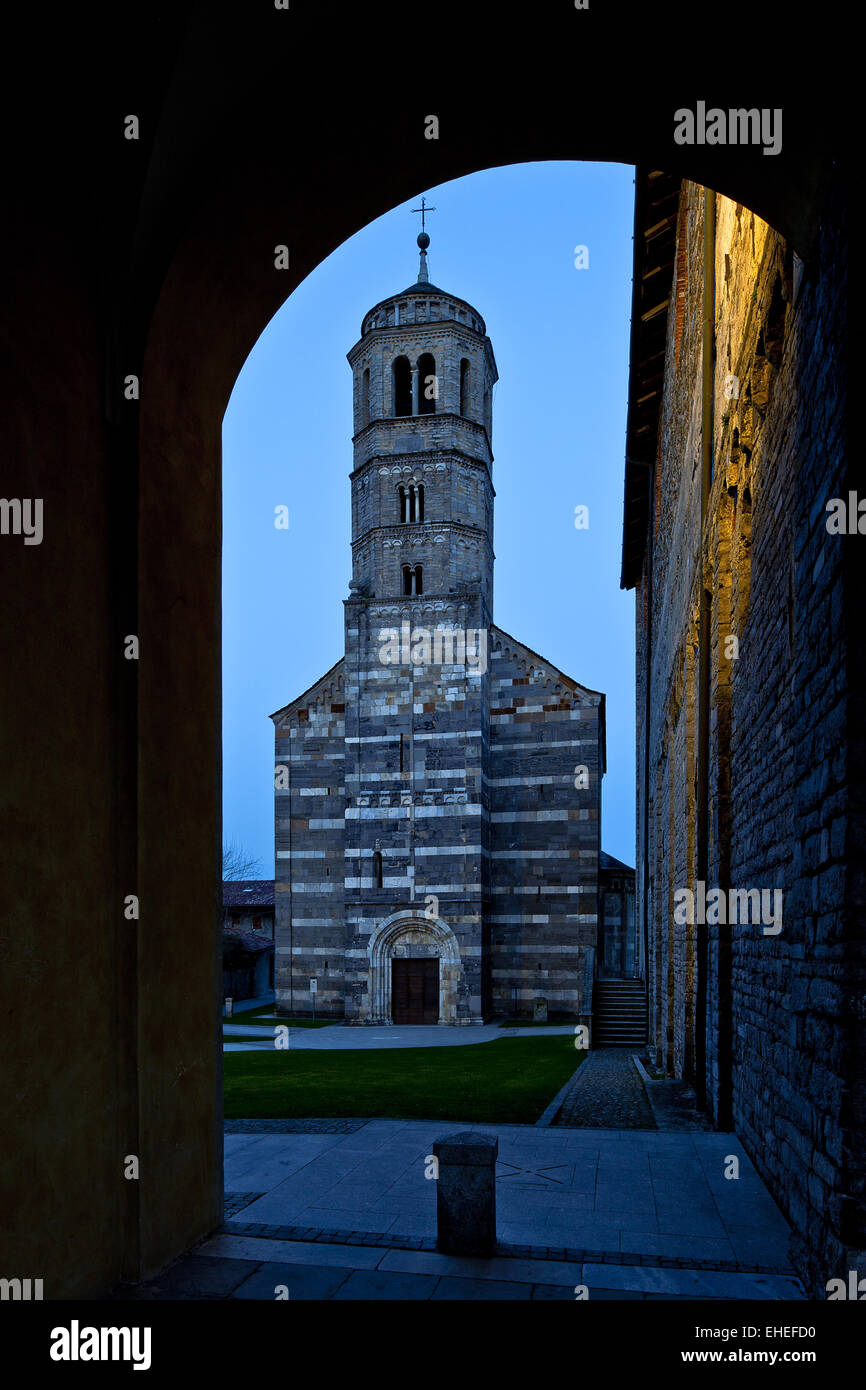 L'église romaine, Gravedona, Lombardie, Italie Banque D'Images