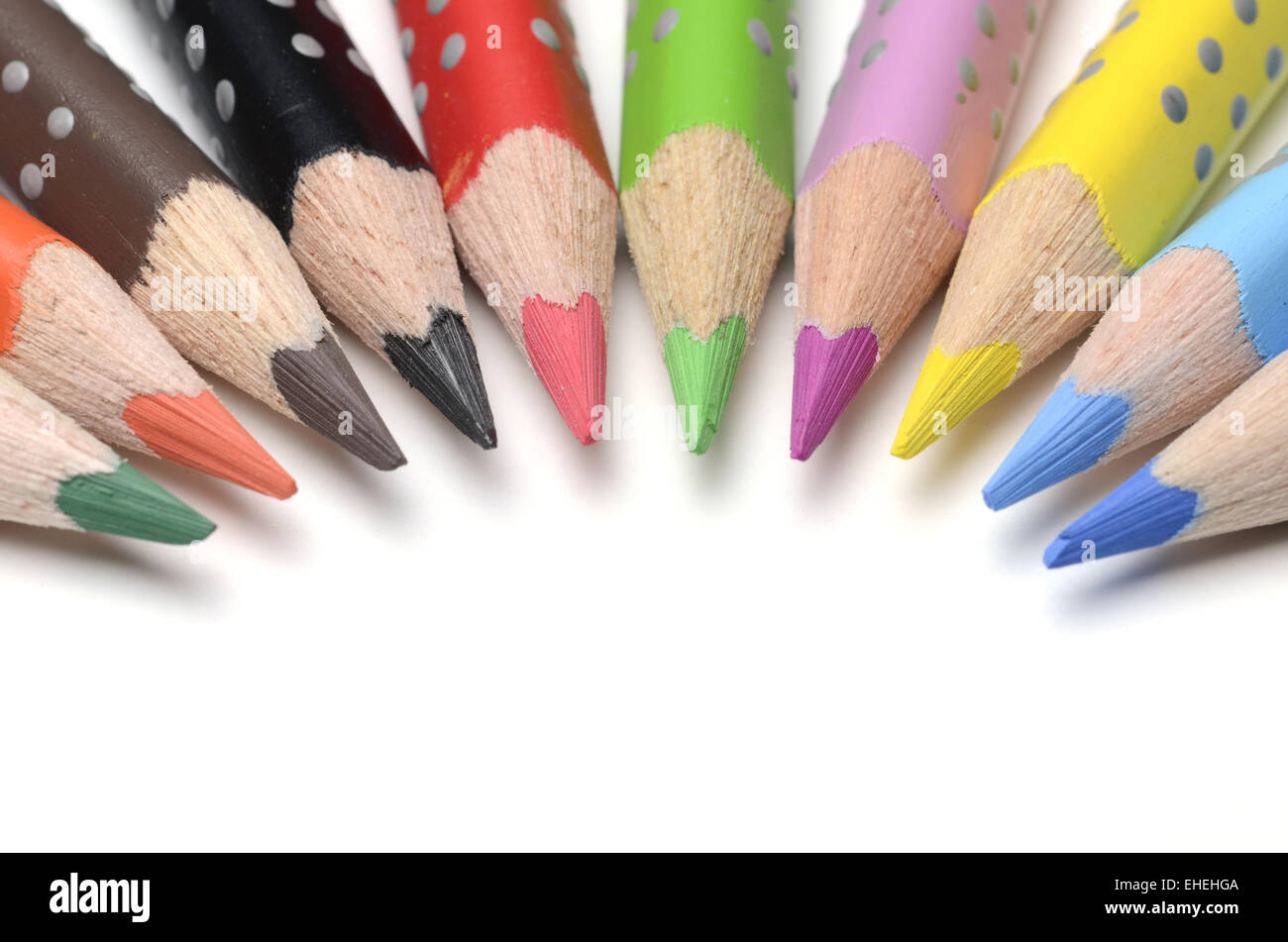 Crayons de couleur Banque D'Images