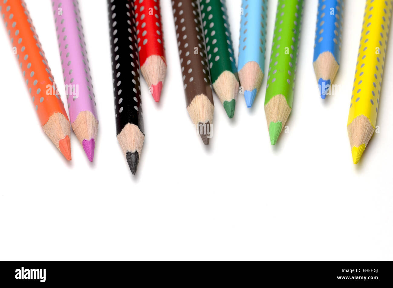 Crayons de couleur Banque D'Images