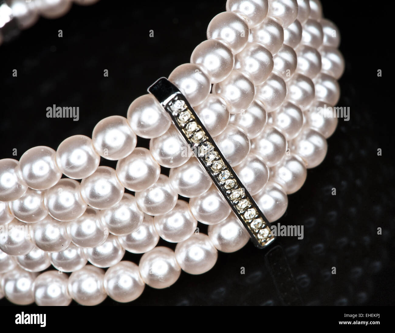 Un bracelet de perles Banque D'Images
