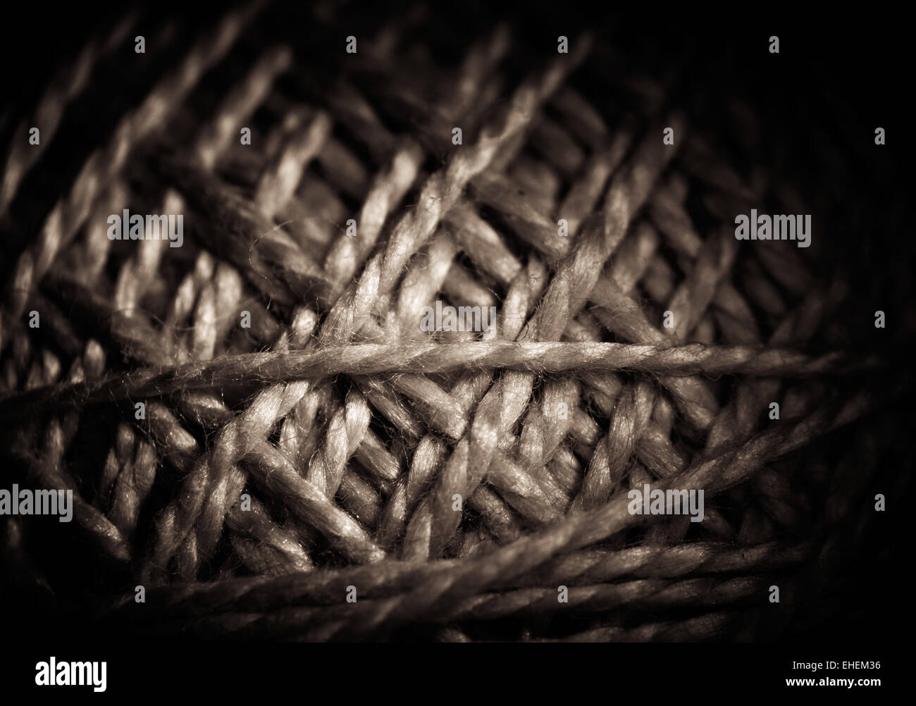 La texture de corde grossière Banque D'Images