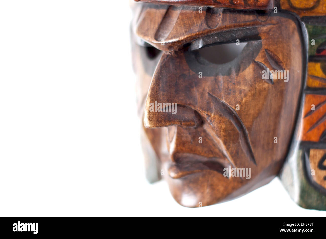 masque en bois Banque D'Images