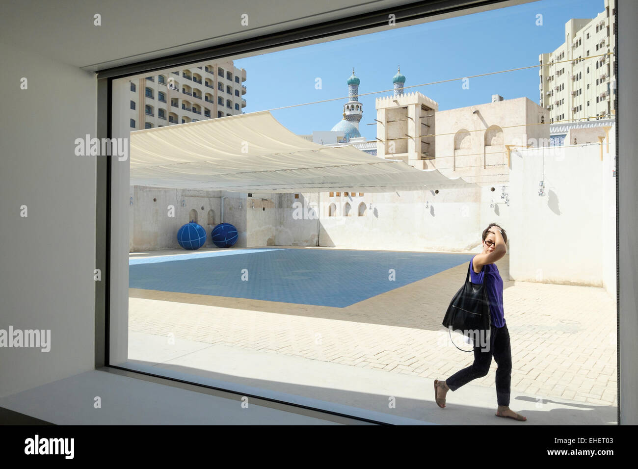 Art installation par Eduardo Navarro appelé 'xyz' à 2015 festival d'art Biennale de Sharjah à Sharjah Emirats Arabes Unis Banque D'Images