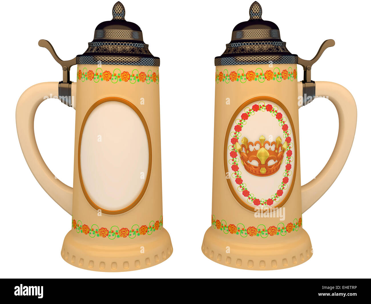 Ancient beer mug Banque D'Images