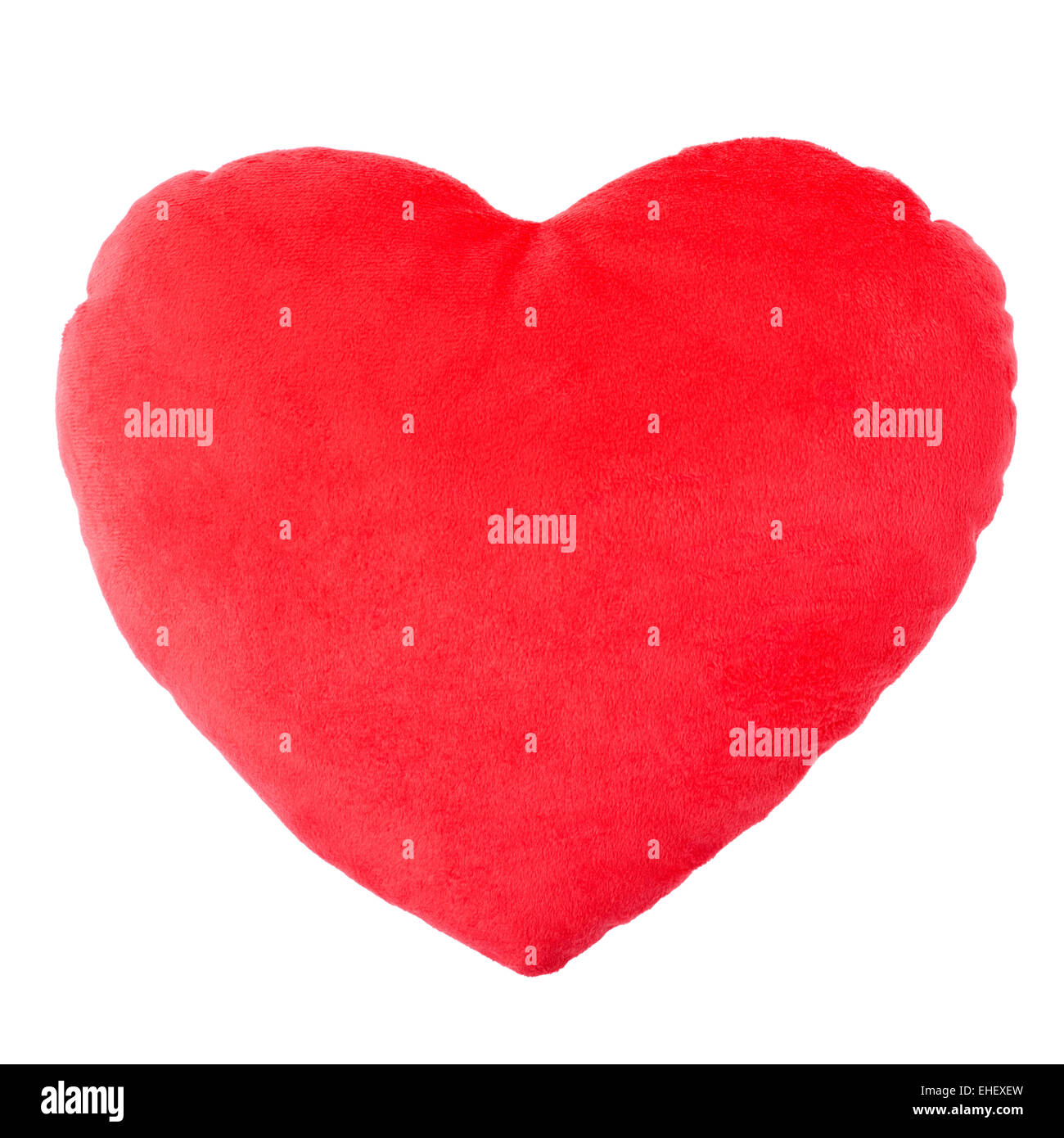 Coeur rouge coussin oreiller, Banque D'Images