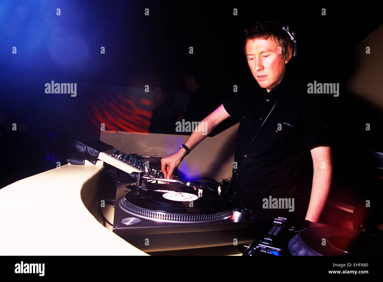 Allister Whitehead DJing au Viva @ Studio 33 Londres. Banque D'Images