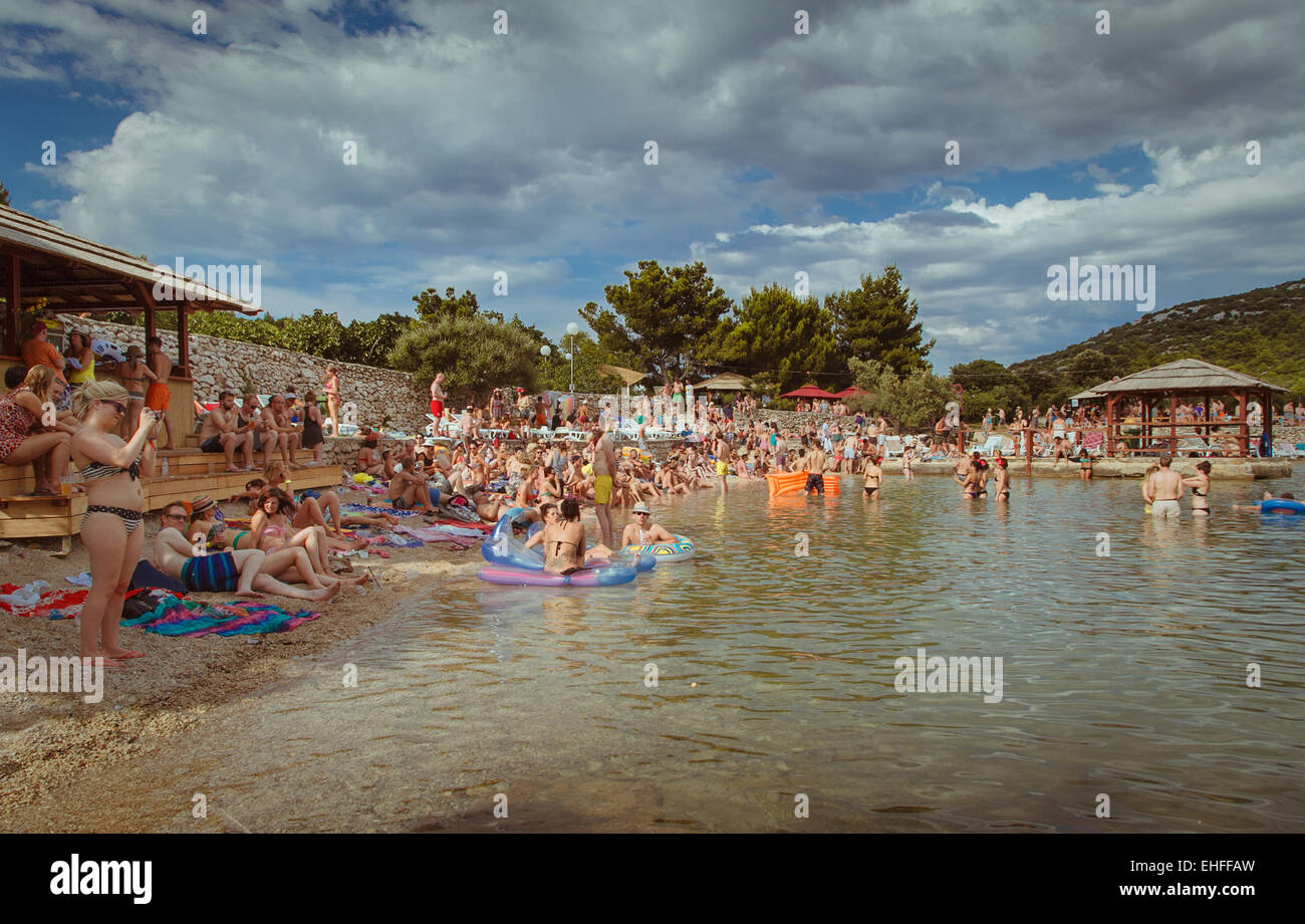 Le Festival des jardins en Tisno Croatie Juillet 2013. Banque D'Images